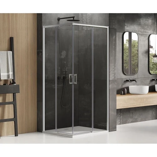 Душевое ограждение New Trendy PRIME Chrome x100 D-0298A/D-0299A