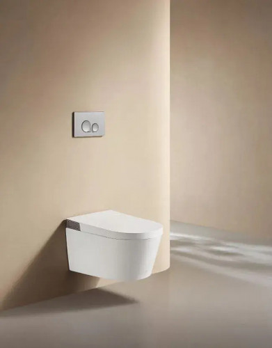 Унитаз биде Arrow AKH1051H подвесной цвет Белый с сиденьем