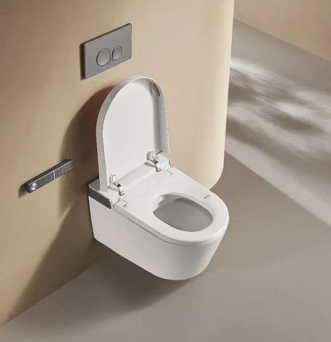 Унитаз биде Arrow AKH1051H подвесной цвет Белый с сиденьем