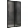 Душевая дверь Abber Schwarzer Diamant 120 AG30120BMH профиль Черный стекло матовое