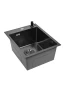 Кухонная мойка Wisent 40 WS34050BD/W02-114B/W405B цвет Грaфит