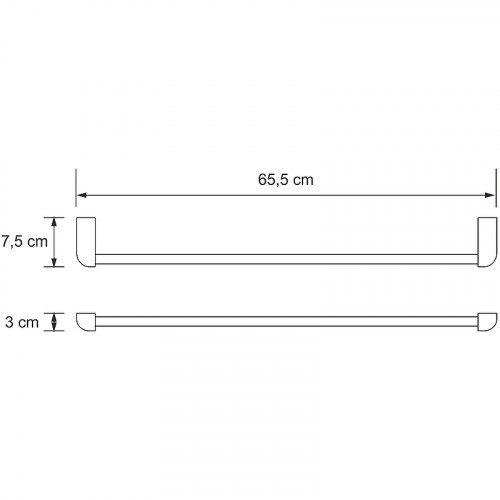 Полотенцедержатель WasserKRAFT Kammel K-8330W Белый матовый