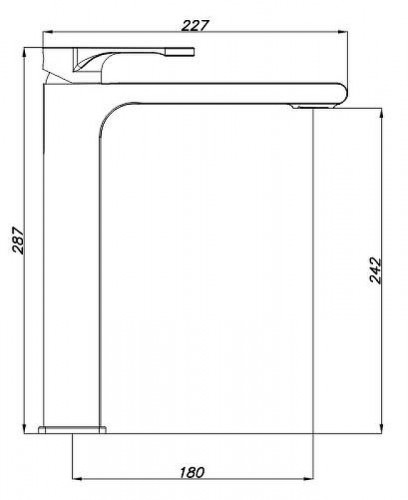 Смеситель для раковины Azario Delano AZ-158445524 цвет Черный матовый