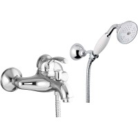 Смеситель для ванны Webert Aurora AU850101015 Хром на стену