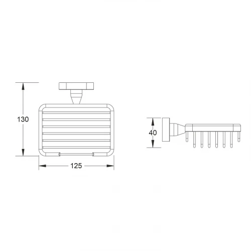 Мыльница Shevanik SG51H SG5104H цвет Черный