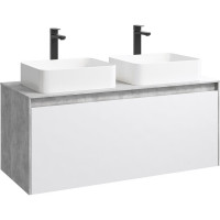 Корпус тумбы под раковину Aqwella 5 Stars Mobi 120 MOB0112BS подвесной Бетон светлый МДФ / ЛДСП