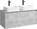 Корпус тумбы под раковину Aqwella 5 Stars Mobi 120 MOB0112BS подвесной Бетон светлый МДФ / ЛДСП