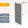 Душевая перегородка Reflexion Walk in 90 RX20090TBL-16 профиль Черный матовый стекло тонированное