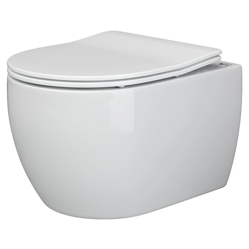 Комплект унитаза Ceramicanova Play CN3001 с инсталляцией Grohe Rapid SL 38775001 с сиденьем Микролифт и клавишей смыва Хром фаянс подвесной