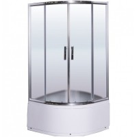 Душевой уголок Esbano ESR-8020 90x90 ESUGR8020 профиль Хром стекло рифленое