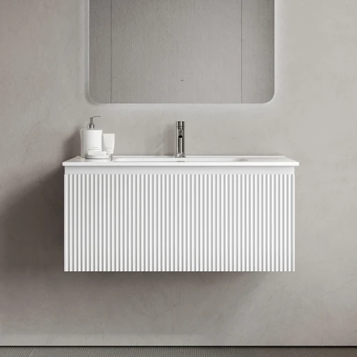 Тумба под раковину Sancos Snob R 1.0 90 SNR1.090W подвесная цвет Bianco
