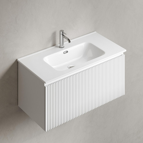 Тумба под раковину Sancos Snob R 1.0 90 SNR1.090W подвесная цвет Bianco