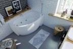 Акриловая ванна Aquatek Бетта 170x97 R BET170-0000100 без гидромассажа с фронтальной панелью с каркасом (разборный) со слив-переливом