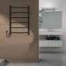 Электрический полотенцесушитель Azario Verona 500x800 П6 AZ04758B диммер слева Черный