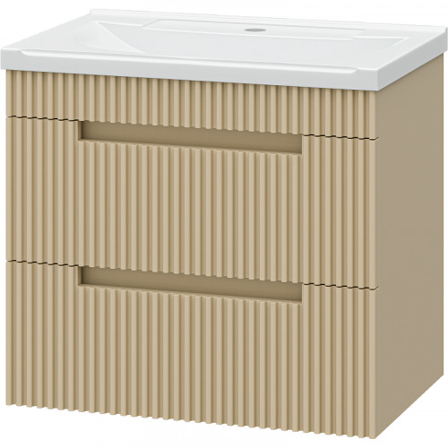 Тумба с раковиной Brevita Ariana 60 УТ000015747 подвесная Капучино МДФ / ЛДСП