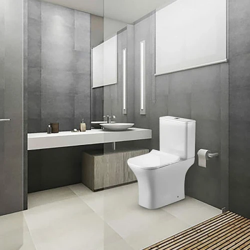 Унитаз компакт WesnaArt Kubus 103-KUB13 с бачком и сиденьем Микролифт