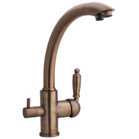Смеситель для кухни Swedbe Selene Plus 8043 Бронза латунь