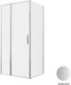 Душевой уголок Allen Brau Priority 100x90 3.31029.BA+3.31044.BA цвет профиля Серебро браш стекло прозрачное