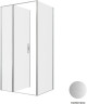 Душевой уголок Allen Brau Priority 100x90 3.31029.BA+3.31044.BA цвет профиля Серебро браш стекло прозрачное