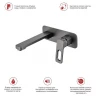 Смеситель для раковины Raglo R51.11.09 цвет Графит матовый