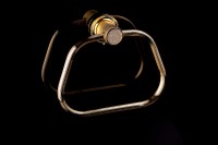 Кольцо для полотенец Boheme Royal Cristal 10925-G-B Золото