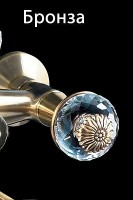 Смеситель для душа Boheme Flora 314-FL Бронза латунь на стену