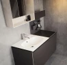 Тумба Geberit Acanto 45 500.618.01.2 подвесная Белое стекло МДФ / ЛДСП, стекло