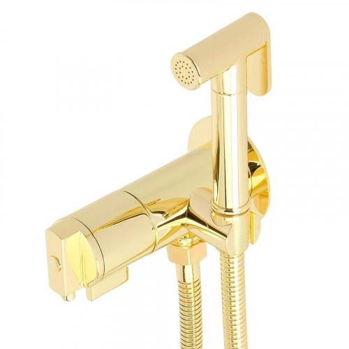 Гигиенический душ со смесителем Migliore Fortis 31558 с термостатом цвет Золото