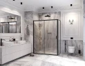 Душевой уголок Ambassador Forsa 120х120 17021218AB-120AB профиль Черный стекло прозрачное