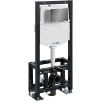 Инсталляция WasserKRAFT Dill 61TLT.010.ME.PB03 для унитаза с клавишей смыва Черный глянец