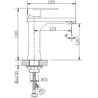 Смеситель для раковины Haiba HB10807 Нержавеющая сталь