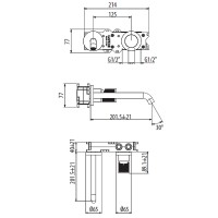 Смеситель для раковины Gattoni MD MD150/22C0 Хром