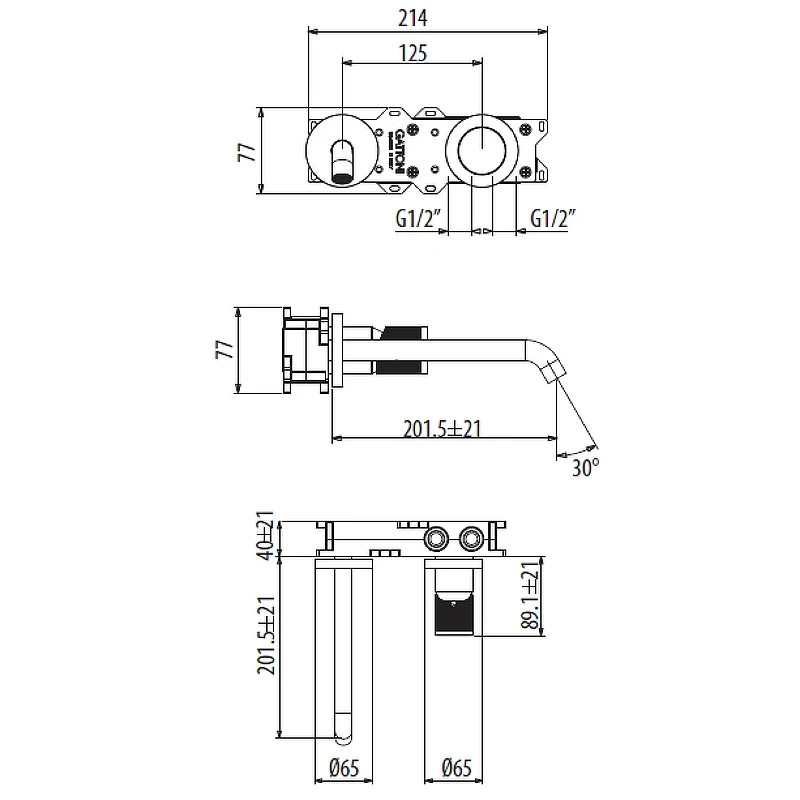 Смеситель для раковины Gattoni MD MD150/22C0 Хром