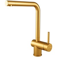 Смеситель для кухни Paulmark Spring Sp212067-BG Брашированное золото нержавеющая сталь