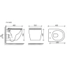 Комплект унитаза Ceramicanova Forma CN3009 с инсталляцией Grohe Rapid SL 38721001 с сиденьем Микролифт и клавишей смыва Хром фарфор подвесной