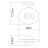 Мыльница WasserKRAFT Isen K-4069 Хром