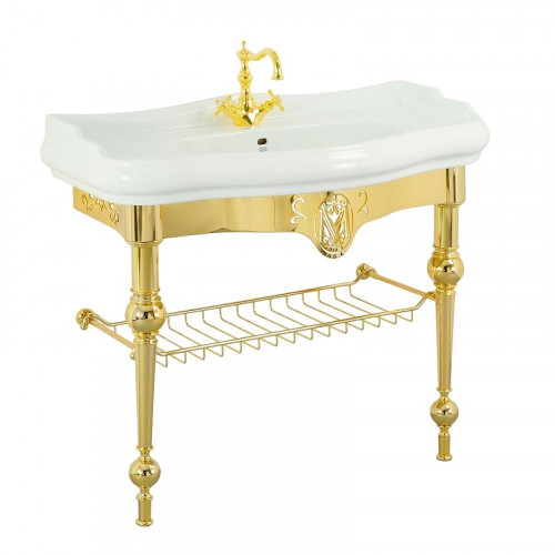 Консоль с раковиной Migliore Bella 100 31191 цвет Золото