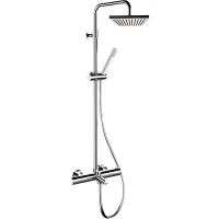 Душевая система Remer Elegance EQ34A7SDSD20 с термостатом Хром латунь на стену