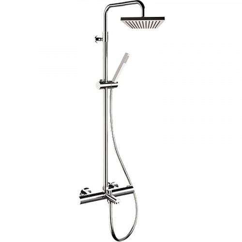 Душевая система Remer Elegance EQ34A7SDSD20 с термостатом Хром латунь на стену
