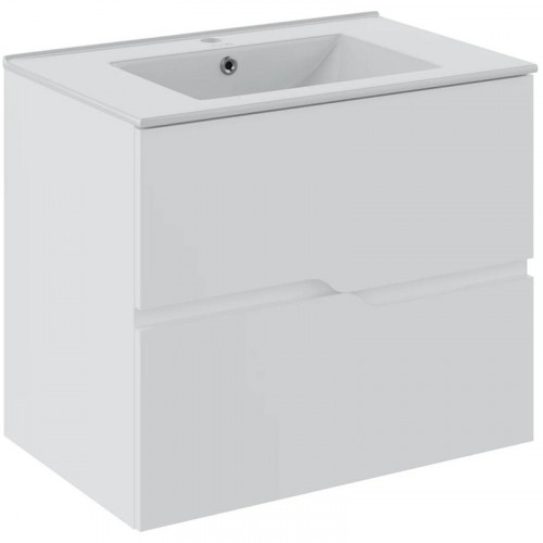 Тумба под раковину Runo Палермо 70 00-00004083 подвесная Белая