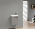 Тумба под раковину BelBagno Pietra Mini 46 L PIETRA MINI-460-1A-SO-SCM-L подвесная Stucco Cemento МДФ / ЛДСП