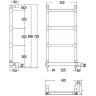 Электрический полотенцесушитель Margaroli Sereno 582-4 BOX 5823204CRNB Хром латунь
