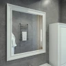 Зеркало Caprigo Ponza 80 13532-B231 Белое матовое МДФ / ЛДСП, стекло
