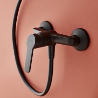 Смеситель для душа Jacob Delafon Aime E29870-BL Черный матовый латунь на стену