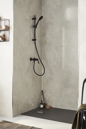 Смеситель для душа Jacob Delafon Aime E29870-BL Черный матовый латунь на стену