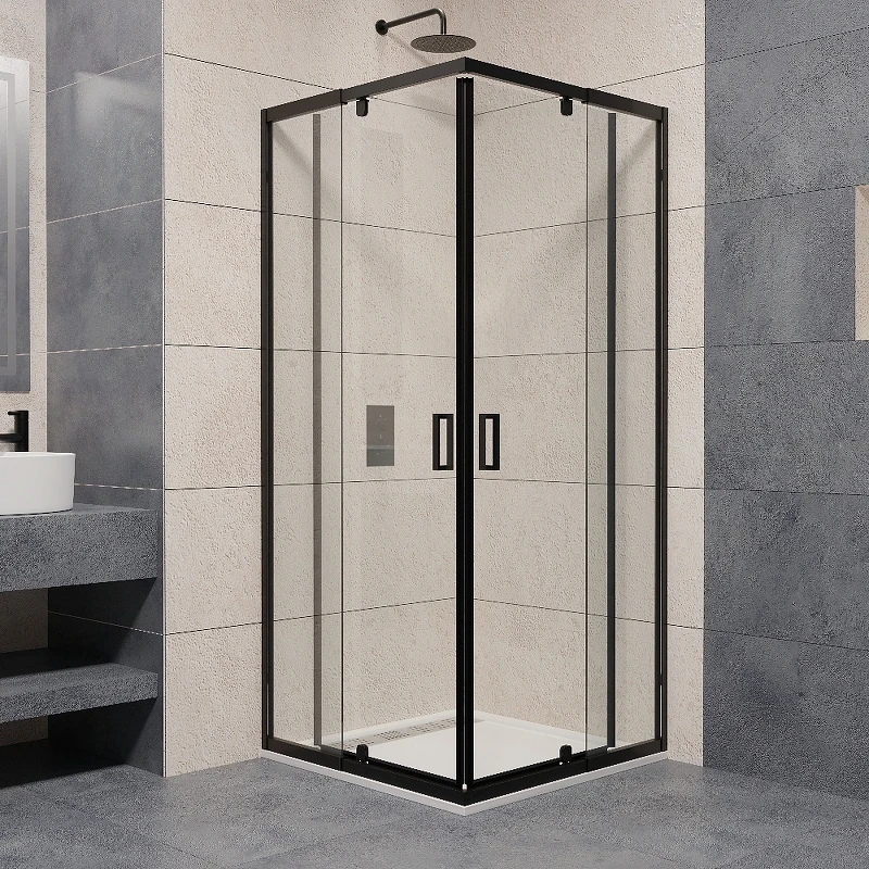Душевой уголок RGW Passage PA-038B 90x90 350803899-14 профиль Черный стекло прозрачное