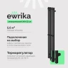 Электрический полотенцесушитель EWRIKA Пенелопа P4 140x21 4657812419931 цвет Черный