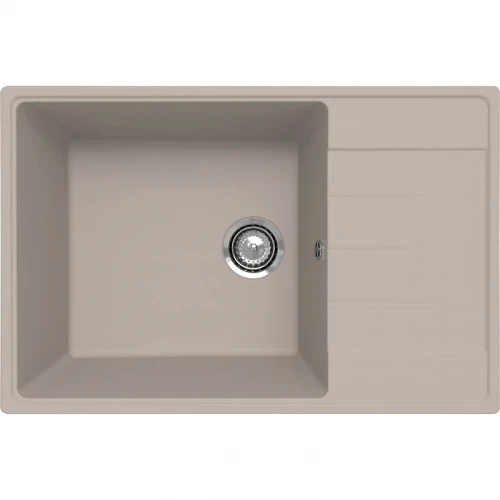 Кухонная мойка Ulgran Quartz Prima 760-02 Лен искусственный камень (литьевой мрамор) встраиваемый