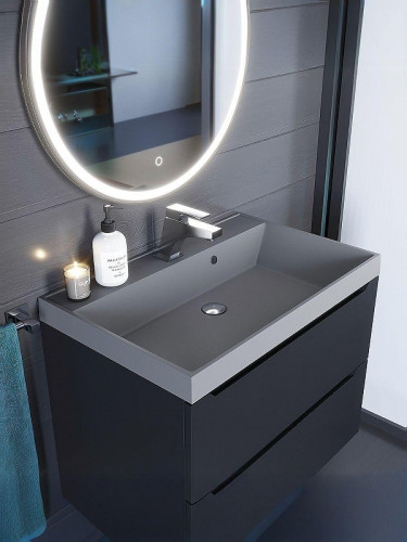 Раковина Uperwood Classic Quartz 70 291030004 цвет Бетон