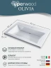 Раковина Uperwood Olivia 70 ROlivia70wg цвет Белый глянцевый